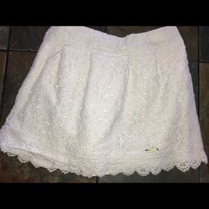 Girls white Abercrombie skirt